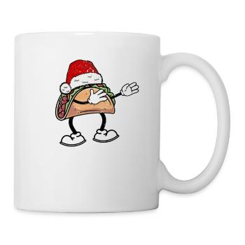 Dabbing Taco Père Noël Noël Dab Danse - Mug blanc - blanc - Droite