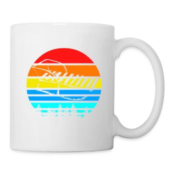 Cool Retro Awesome Sledding Designs T-Shirt - Mug blanc - blanc - Droite