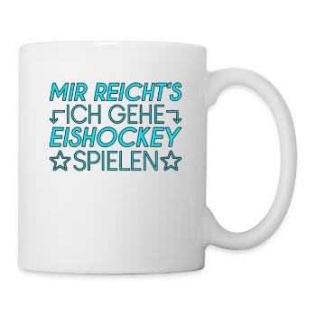 Eishockey Spruch - Tasse - Weiß - Rechts