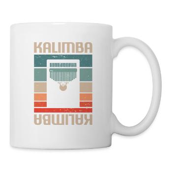 Retro Vintage Classic Kalimba Player Instrument - Tasse - Weiß - Rechts