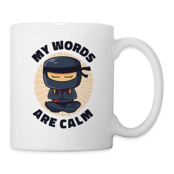 Serenity Ninja Fan Calm Yoga Lover Peaceful - Mug - white - Right