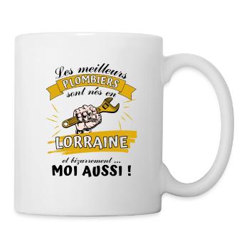 Cadeau Homme Plombier Lorrain Anniversaire Noel - Mug blanc - blanc - Droite