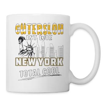 GÜTERSLOH IST WIE NEW YORK - Tasse - Weiß - Rechts
