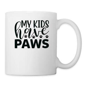 Mes enfants ont des pattes - Mug blanc - blanc - Droite