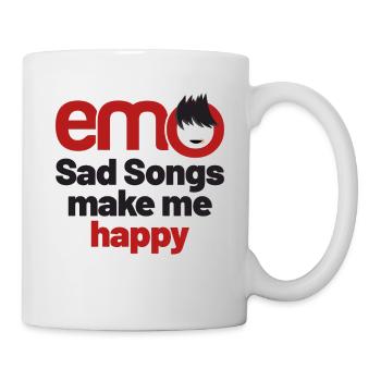 emo - Sad songs make me Happy | Emo clothes | Emoc - Mug - white - Right