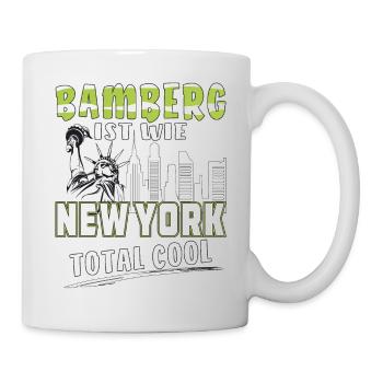 BAMBERG IST WIE NEW YORK - Tasse - Weiß - Rechts