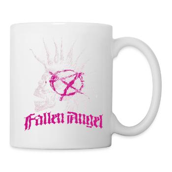 Skull Punk Spikes Inschrift Red Punk Anarchy Ró - Tasse - Weiß - Rechts