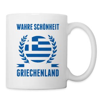 Wahre Schönheit Kommt Nicht Von Innen Sondern Aus - Tasse - Weiß - Rechts