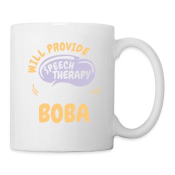 Provide Speech Therapy for Boba Funny Speech - Mug - white - Right