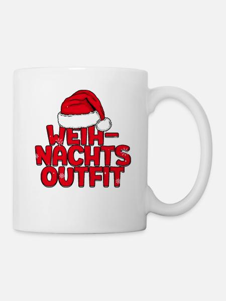 Weihnachten Weihnachtsoutfit - Tasse - Weiß