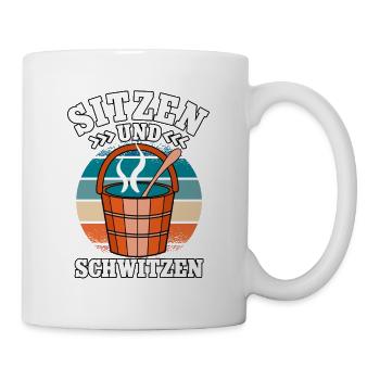 Sauna - Tasse - Weiß - Rechts