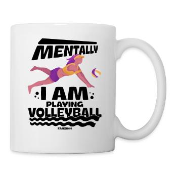 Volley-ball - Mug blanc - blanc - Droite