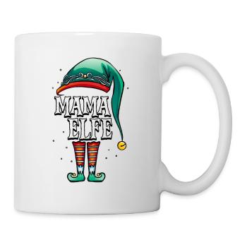 Weihnachten Mama Elf - Tasse - Weiß - Rechts