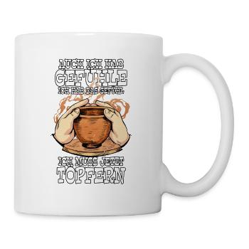 Töpfern - Tasse - Weiß - Rechts