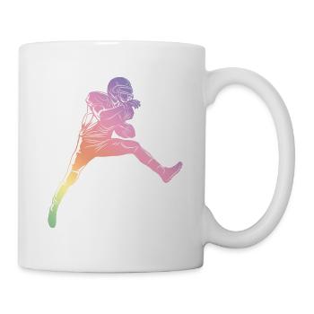 Football Silhouette - Mug - white - Right