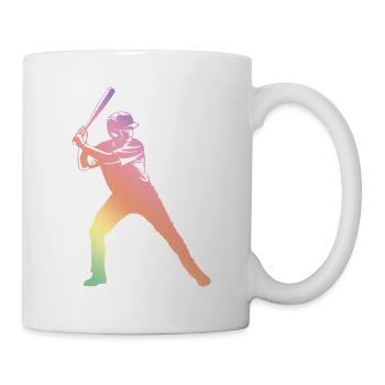 baseball silhouette - Mug - white - Right