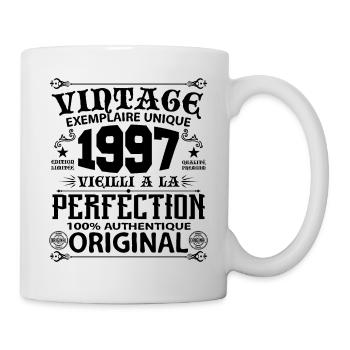 1997 Vintage Anniversaire 1997 original birthday - Mug blanc - blanc - Droite