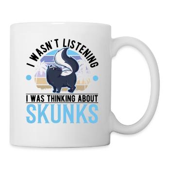 Stinktier Geschenk Skunk - Tasse - Weiß - Rechts