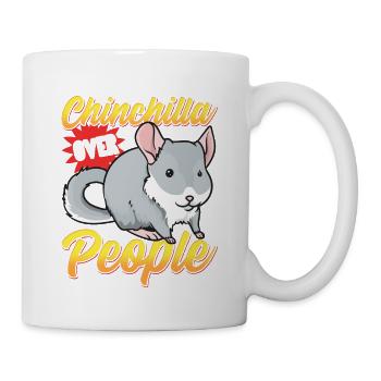 Chinchilla À propos des gens - Mug blanc - blanc - Droite