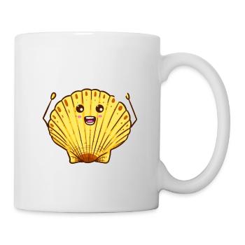 Heureux comme une palourde - Mug blanc - blanc - Droite
