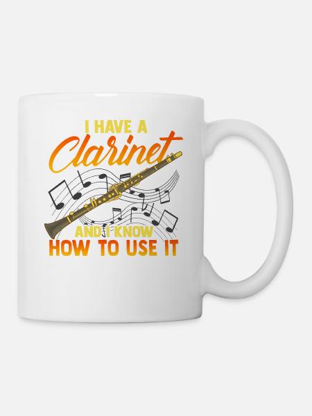 Ich Habe Eine Klarinette Musiker Orchester - Tasse - Weiß