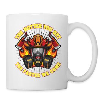 Fire Brigade Saying Firefighter - Mug - white - Right
