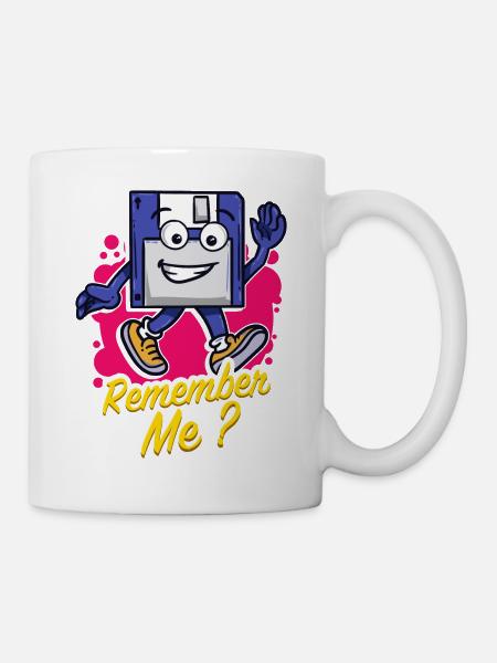 Programmierer Retro-diskette Floppy disc - Tasse - Weiß
