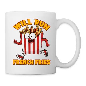 Français Frites Mignonnes Kawaii Drôles - Mug blanc - blanc - Droite