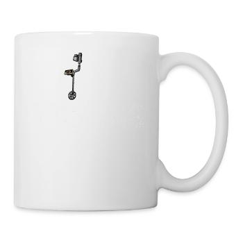 Schmutzangeln Dirt Fishing Metalldetektor - Tasse - Weiß - Rechts