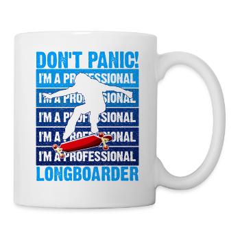 Lonagboarding Je suis un longboarder - Mug blanc - blanc - Droite