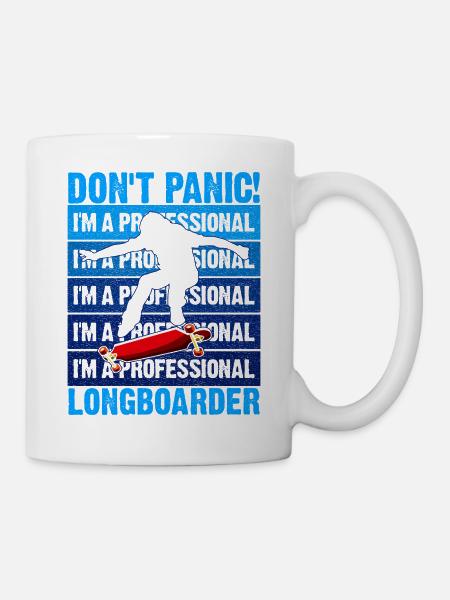 Lonagboarding Ich Bin Longboarder - Tasse - Weiß