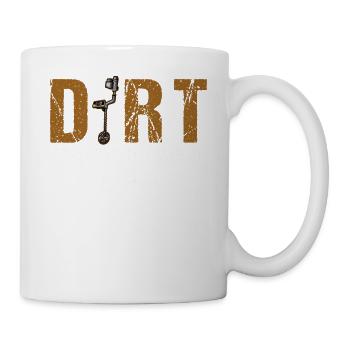 Schmutzangeln Dirt Fishing Metalldetektor - Tasse - Weiß - Rechts