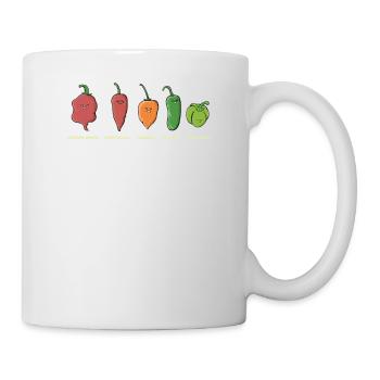 Chili Jalapenos Habaneros Carolina Reaper - Tasse - Weiß - Rechts