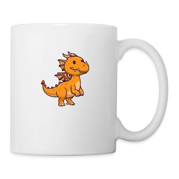 Mathe Lehrer Drachendesign - Tasse - Weiß - Rechts