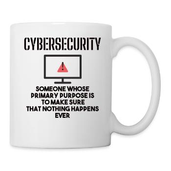Cybersecurity - IT-Sicherheit Informatiker - Tasse - Weiß - Rechts