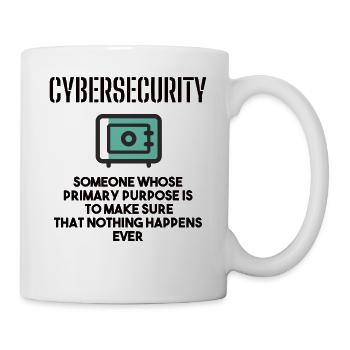 Cybersecurity - IT-Sicherheit Informatiker - Tasse - Weiß - Rechts