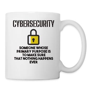 Cybersecurity - IT-Sicherheit Informatiker - Tasse - Weiß - Rechts