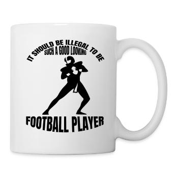 Entraîneur de football américain Fan de football américain - Mug blanc - blanc - Droite