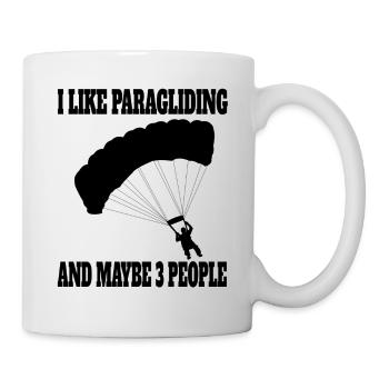 Parapente Parapente Parachutisme - Mug blanc - blanc - Droite