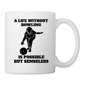 Bowling Bowling Bowling Ball Bowler Bowling Cadeau - Mug blanc - blanc - Droite