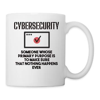 Cybersecurity - IT-Sicherheit Informatiker - Tasse - Weiß - Rechts
