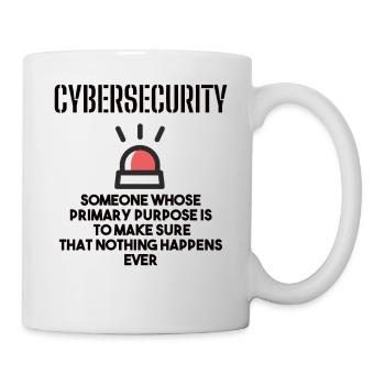 Cybersecurity - IT-Sicherheit Informatiker - Tasse - Weiß - Rechts