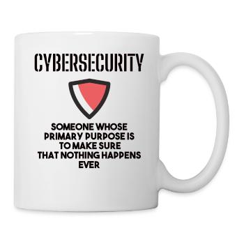 Cybersecurity - IT-Sicherheit Informatiker - Tasse - Weiß - Rechts