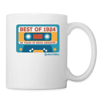 1924 Vintage Vintage Retro Cadeau D’anniversaire - Mug blanc - blanc - Droite