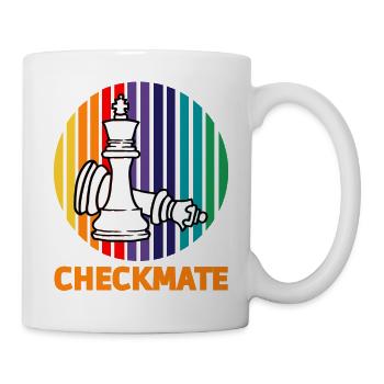 Chess checkmate t-shirt - Mug - white - Right