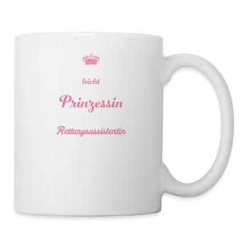 Prinzessin und Rettungsassistentin I Motiv für - Tasse - Weiß - Rechts