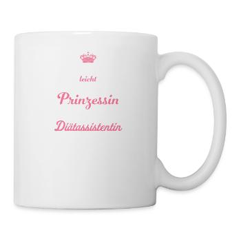 Prinzessin und Diätassistentin I Diät Motiv für - Tasse - Weiß - Rechts