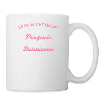 Prinzessin und Diätassistentin I Diät Motiv für - Tasse - Weiß - Rechts