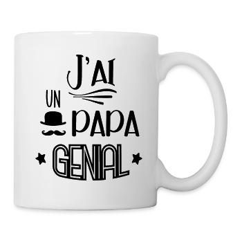 Idée De Cadeau Pour Un Papa Génial - Mug blanc - blanc - Droite