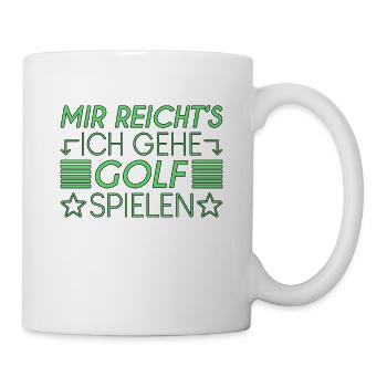 Golf Spruch - Tasse - Weiß - Rechts
